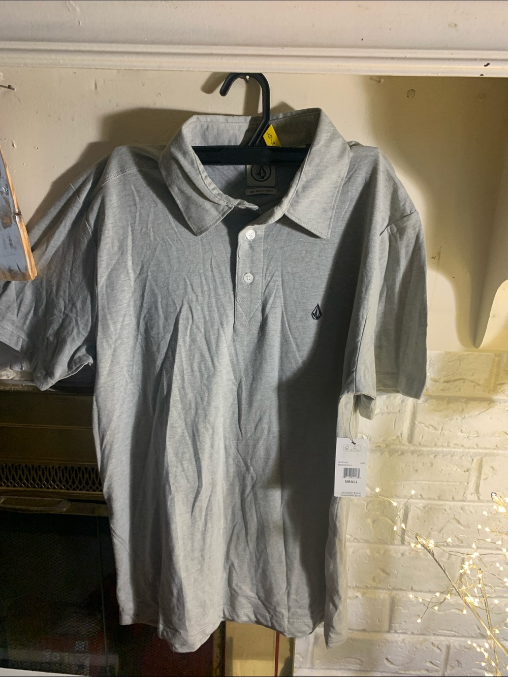 Men's Gray Polo Shirt - Classic Short Sleeve
